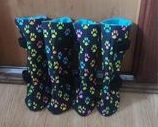 Lot de 4 bottes imperméables – Spécial Bearded Collie